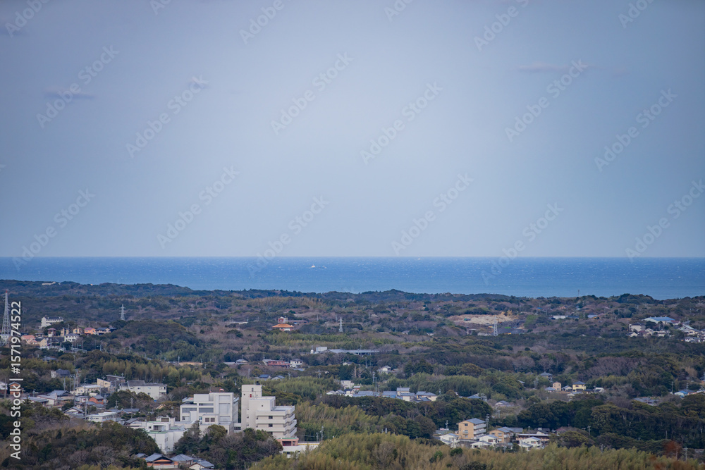 Obraz premium 三重県志摩市 横山展望台からの伊勢志摩の風景