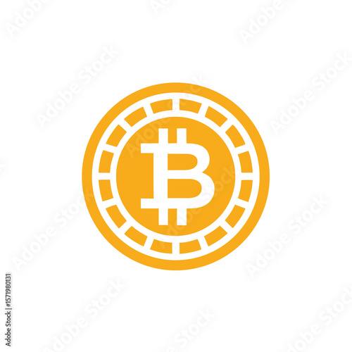 logo Bitcoin icon vector illustration