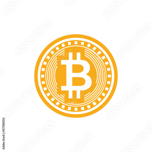 logo Bitcoin icon vector illustration