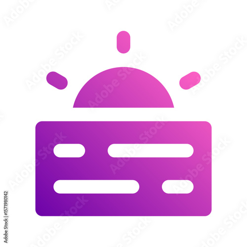 sunset gradient icon