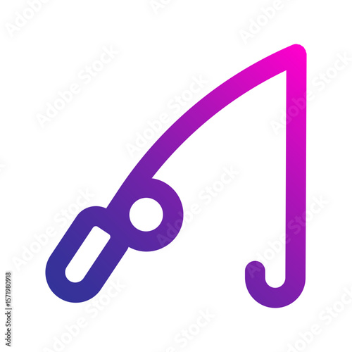 fishing gradient icon