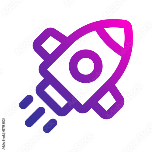 rocket gradient icon