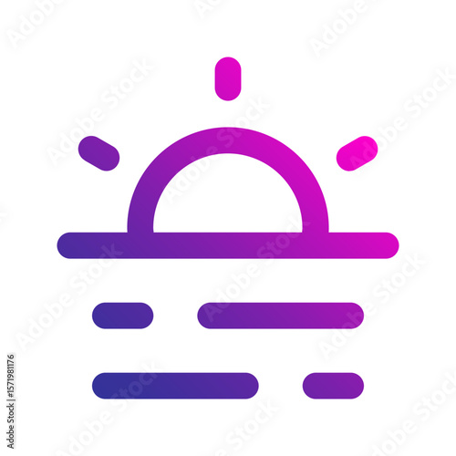 sunset gradient icon