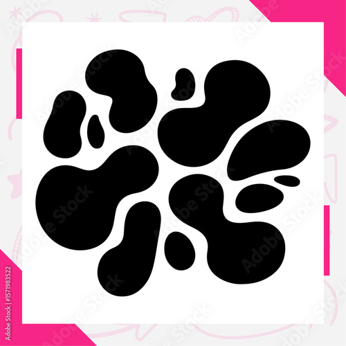 Unique and high quality Blob shape organic Silhouette set