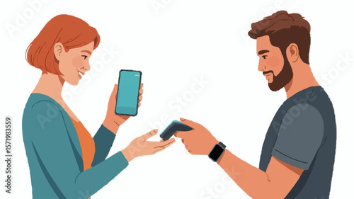 people payment with smart phone.
