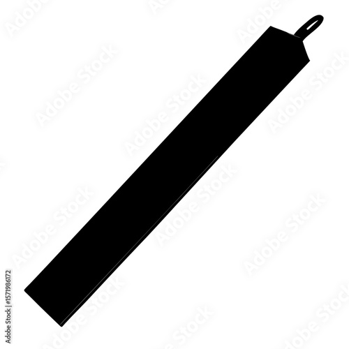 Black Rectangular Strap Minimalist Design Elegant Fashion Accessory Product Mockup