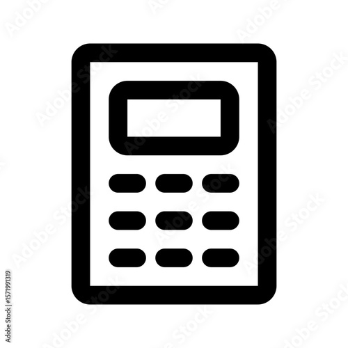 calculator line icon
