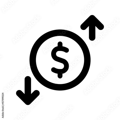 cash flow line icon