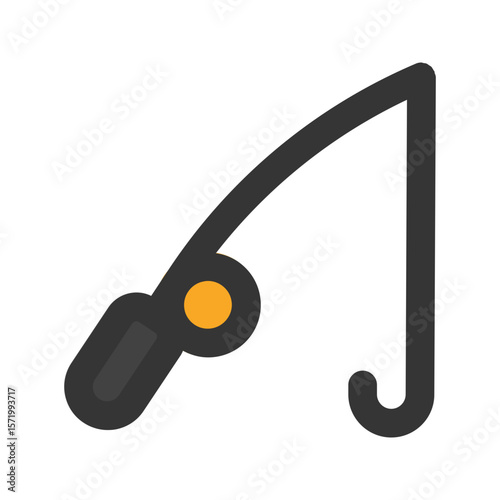 fishing outline fill icon
