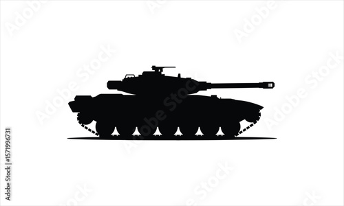 Military tank graphic design silhouette