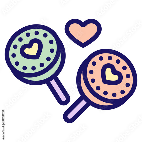 cufflinks color style icon