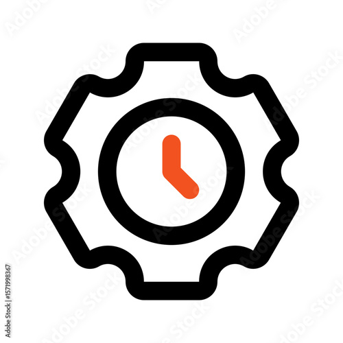 efficiency outline color icon