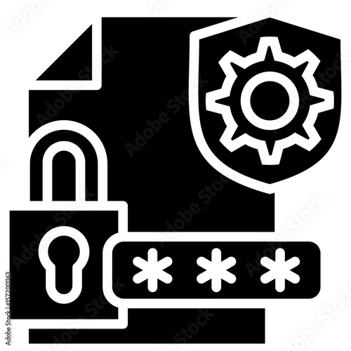 Security Settings glyph icon