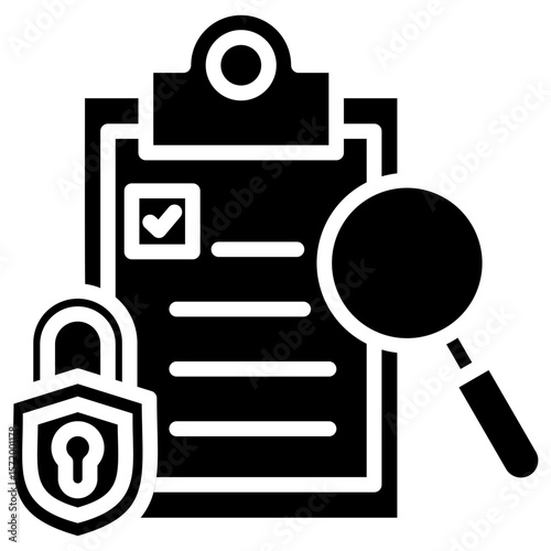 Security Audit glyph icon