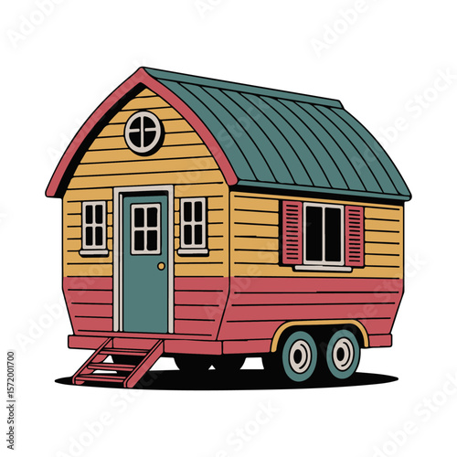 Whimsical Wheels & Wings – Playful Cartoon house Vector Collection