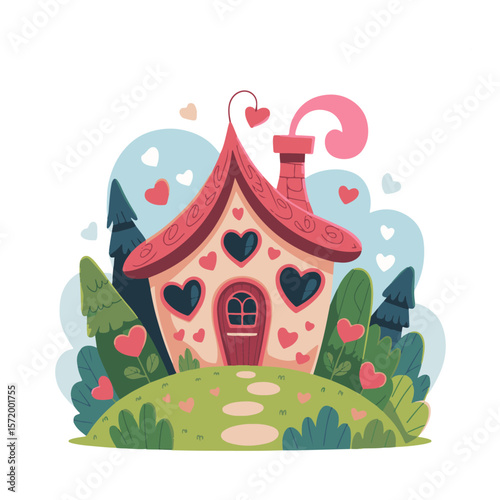 Whimsical Wheels & Wings – Playful Cartoon house Vector Collection