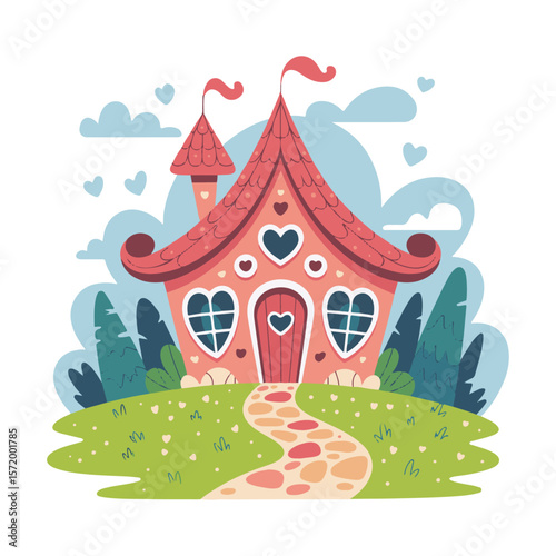Whimsical Wheels & Wings – Playful Cartoon house Vector Collection