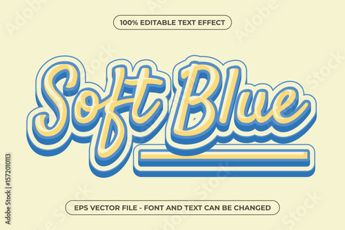 Soft Blue Editable Text Effect – Modern 3D Layered Script Style