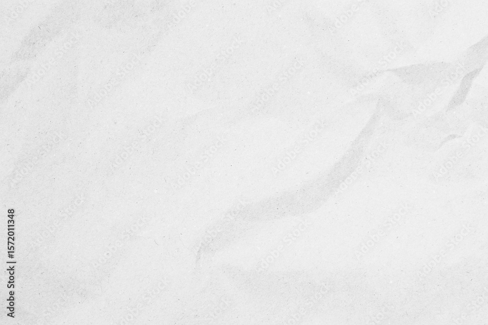 Obraz premium White recycled craft paper texture as background. Grey paper texture, Old vintage page or grunge vignette of old newspaper. Pattern rough art creased grunge letter. Hardboard with copy space for text.