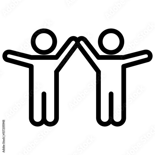 youth empowerment line icon