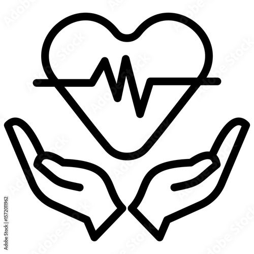 health and wellness line icon
