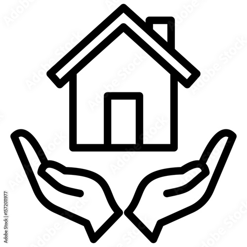 housing assistance line icon