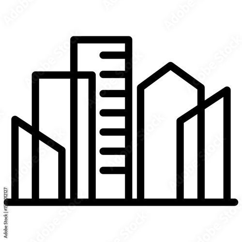 urban renewal line icon