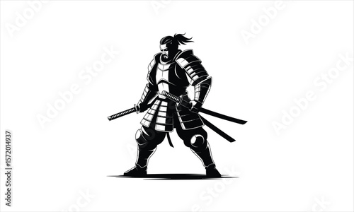Japanese warrior warrior silhouette