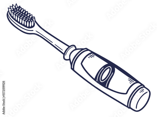 Dental Care Electric Toothbrush with Ergonomic Design for Health Blogs, Oral Hygiene Websites, Dental Tips, and Personal Care Articles  