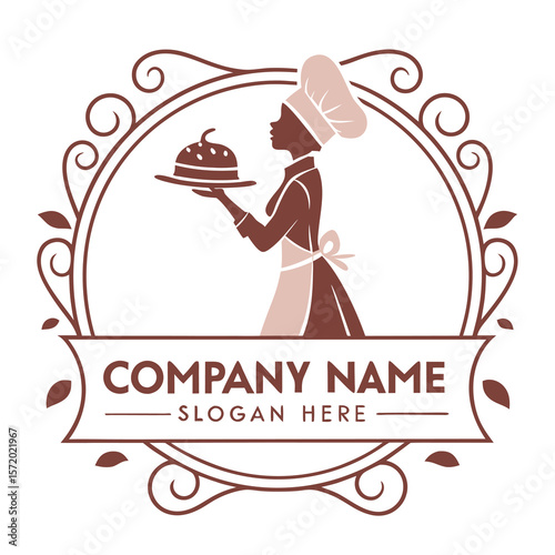 Chef Serving a Dessert