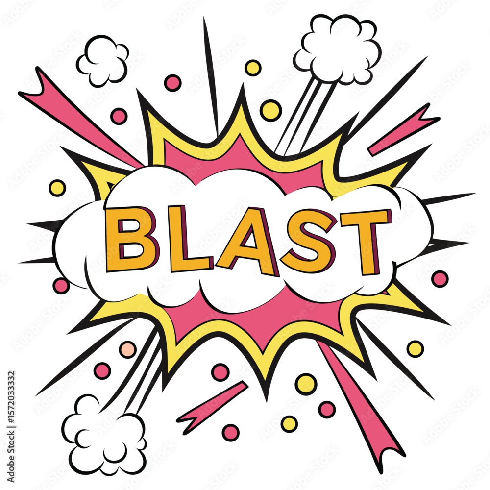 Obraz premium Comic explosion graphic design