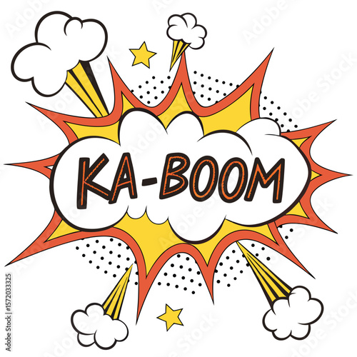 Comic explosion graphic design