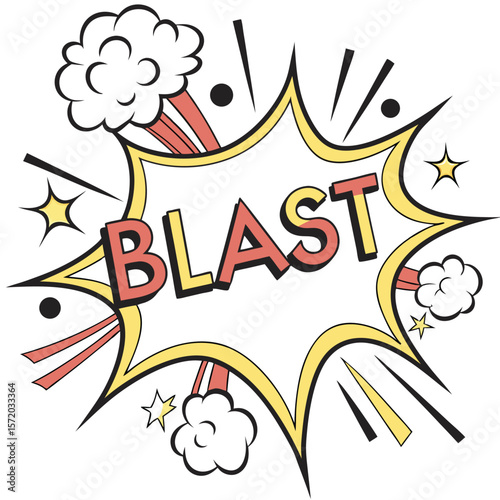 Comic explosion graphic design