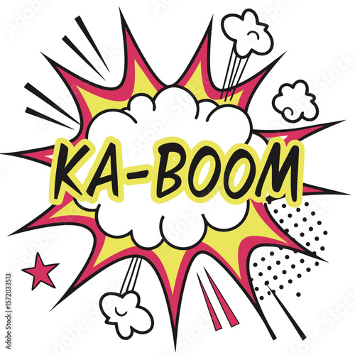 Comic explosion graphic design