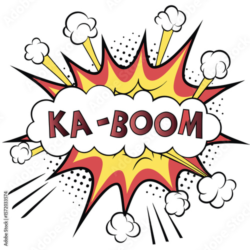 Comic explosion graphic