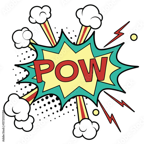 Comic explosion speech bubble design