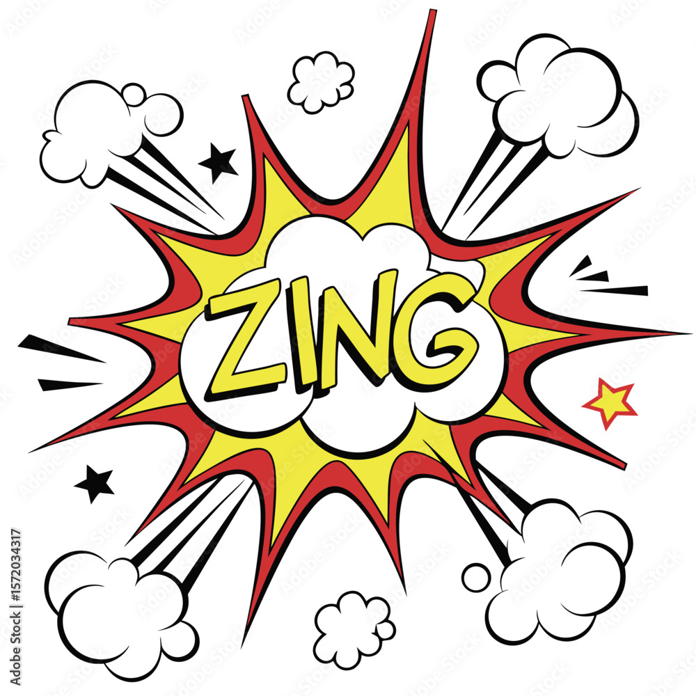 Obraz premium Comic style speech bubble design