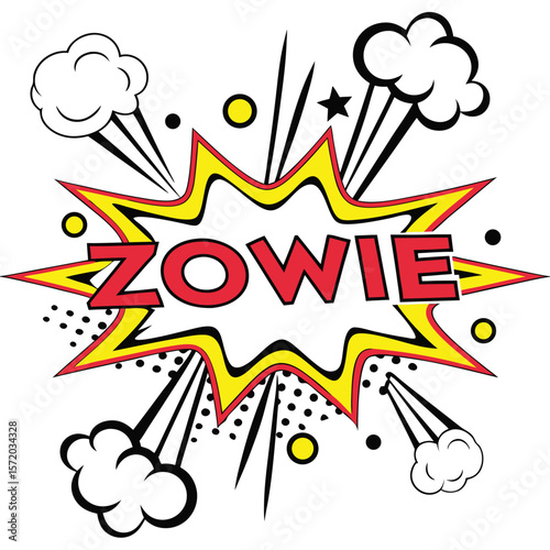 Comic style speech bubble design