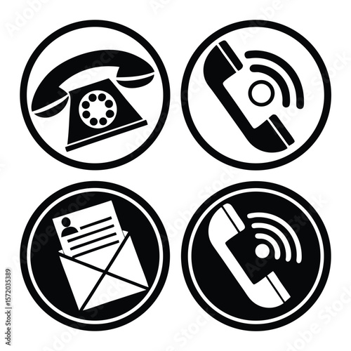 Communication icons grid