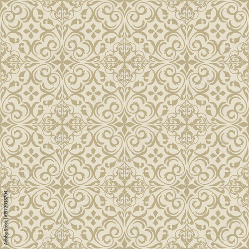 Vector Elegant Damask Seamless Pattern for Wallpaper, Fabric, Branding, Packaging, Invitations, Wedding, Home Decor Design