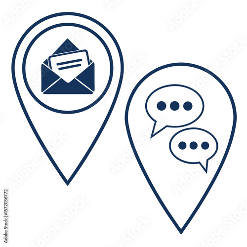 Communication location icons