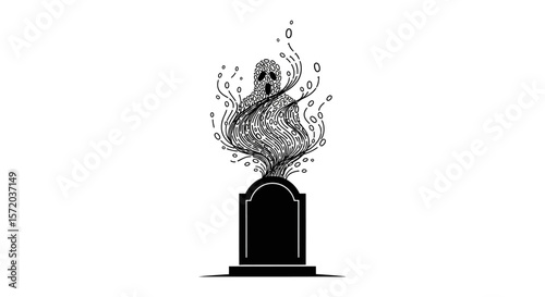 Data Ghost Rising Cyber Security Digital Tomb.