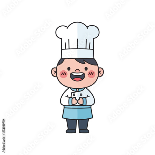 Cheerful Cartoon Chef Illustration