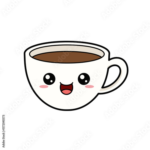 Kawaii Coffee Cup - Happy Morning Beverage