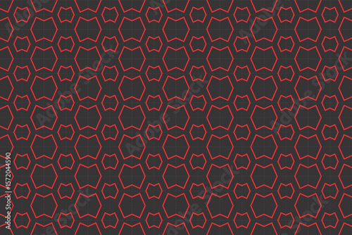 Abstract Pattern On Red And Black