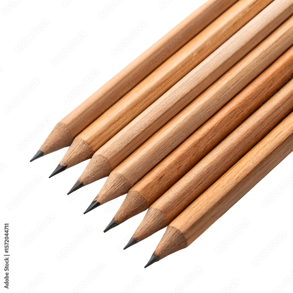 Obraz premium pencils on white background