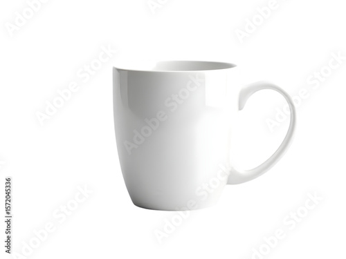 White Ceramic Coffee Mug Isolated