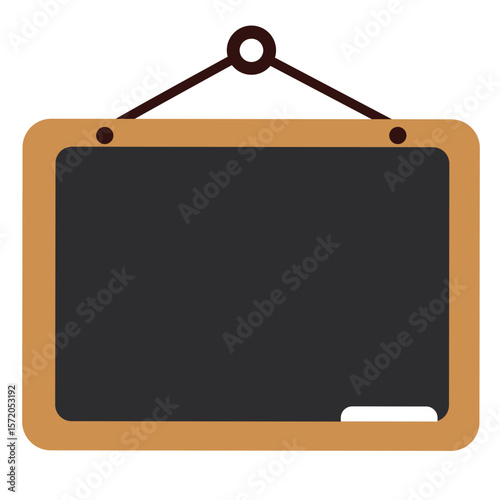 blackboard, chalkboard, school, education, classroom, board, writing, hanging, teacher, learning, flat, vector, sign, simple, minimal, wood