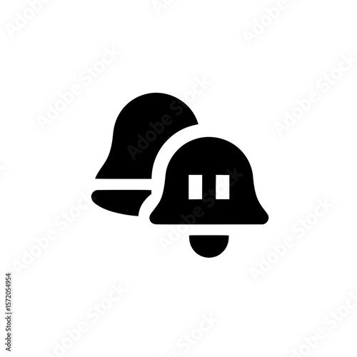 Dual bell notification icon indicating multiple alerts or layered messages in communication systems