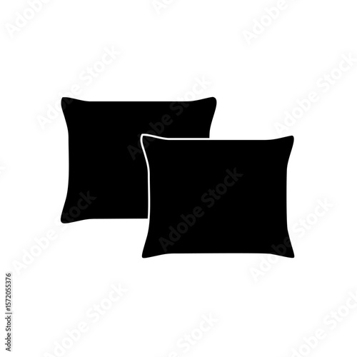 pillow isolated on white background